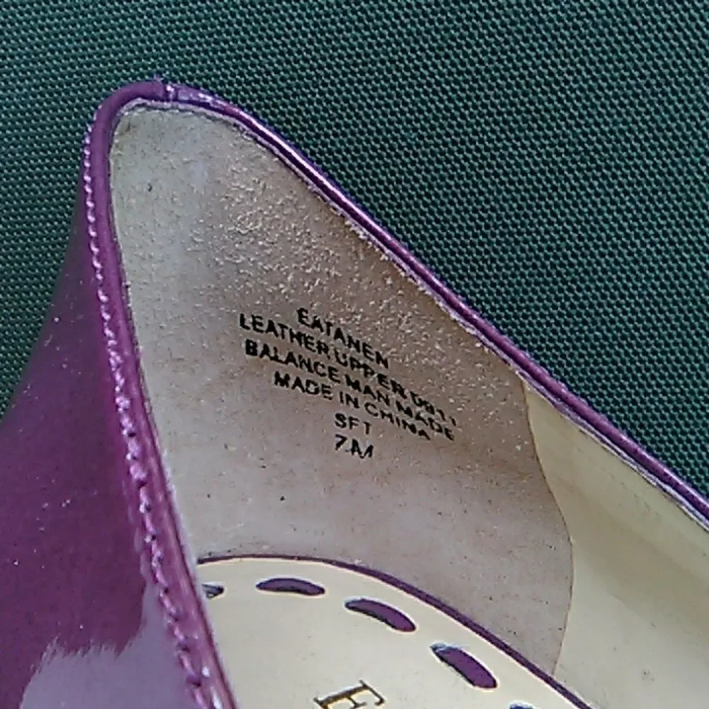 Enzo Angiolini Purple Platform Heels